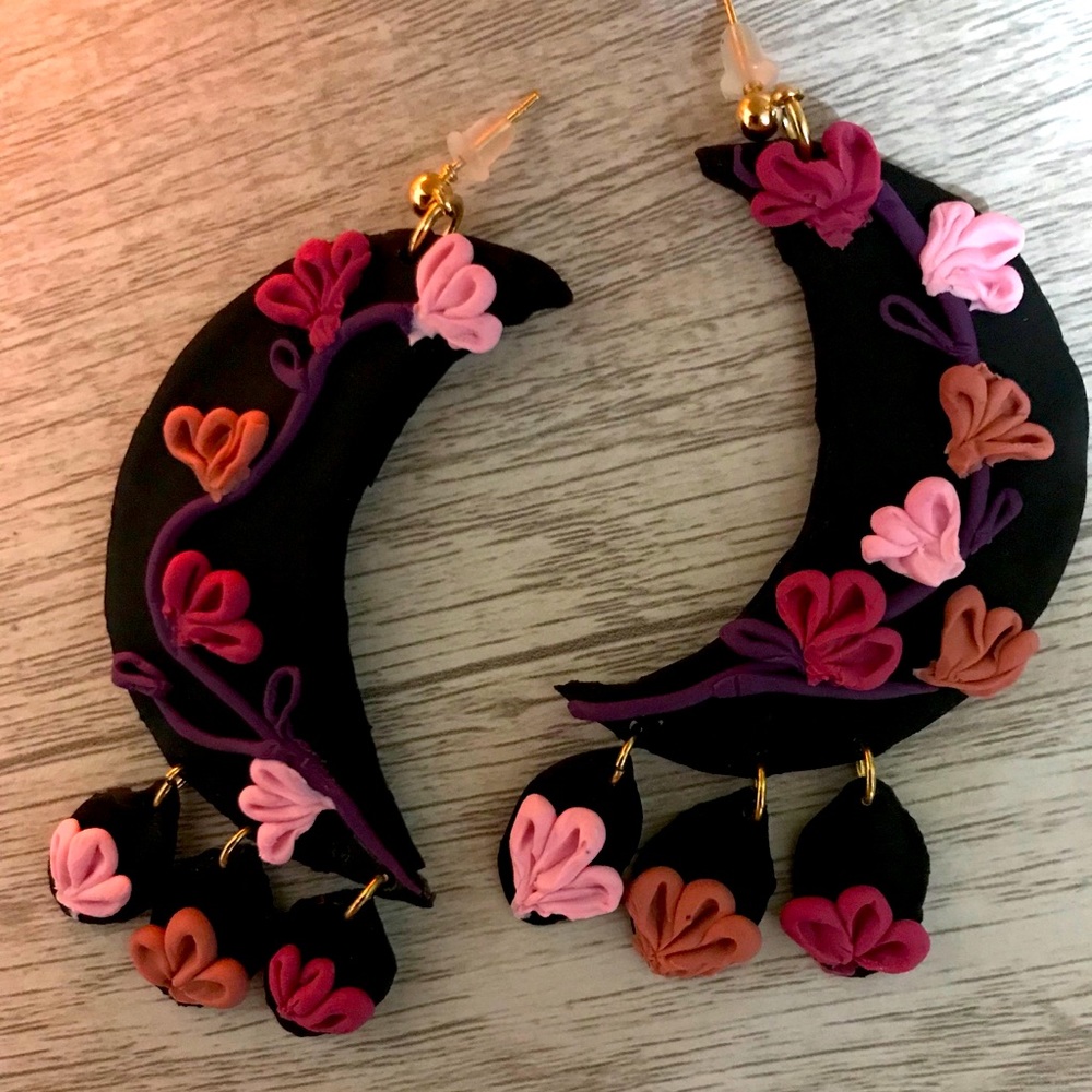 Handmade clay earings